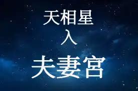 天相女氣質|天相星在夫妻宮